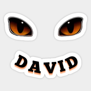 Font Name david HALLOWEEN Sticker